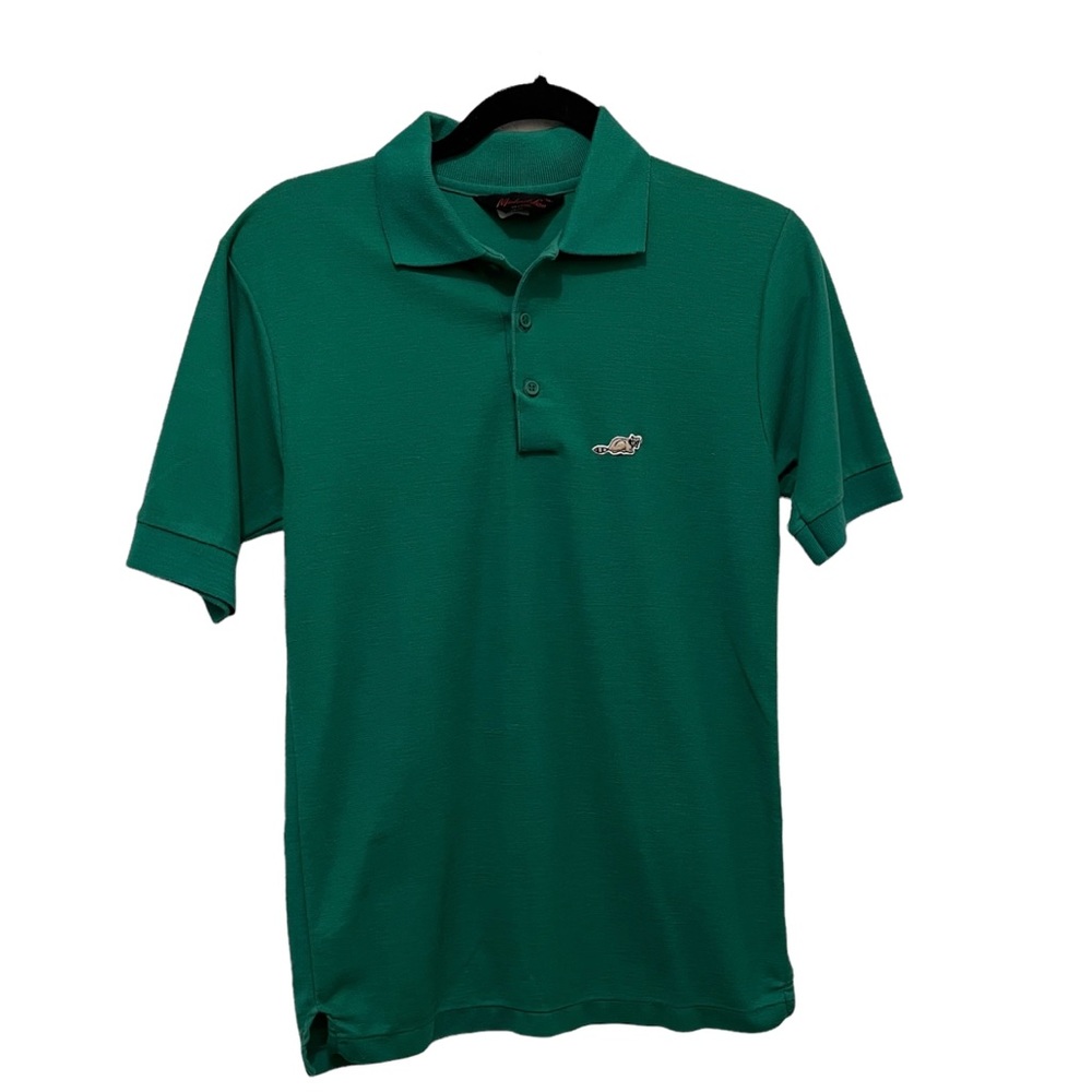 Vintage Michael Low Green Polo Golf Shirt Short Sleeves Mens Size M